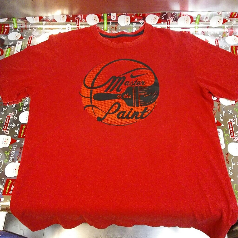 Master of the Paint Large Red Nike Shirt!